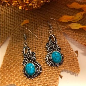 Turquoise 925 Silver Earrings